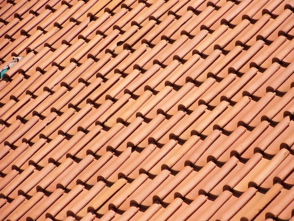 Roofing materials up close